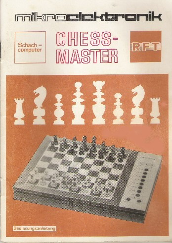 Deckblatt der Betriebsanleitung des Schachcomputers CM (Chess Master) aus der ehem. DDR